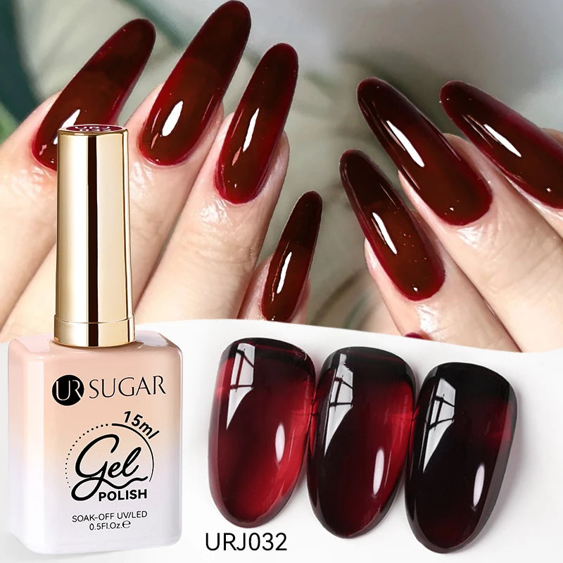 Esmalte Gel Semipermanente Jelly Nude — Set de Colores Nude
