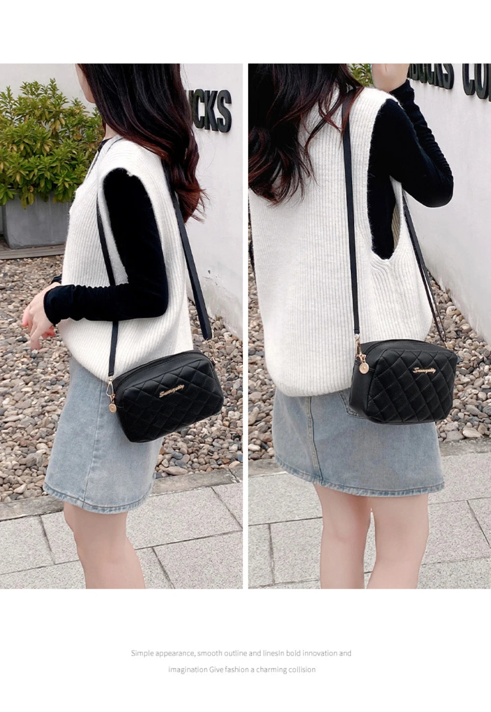 Bolso Acolchado Mini Crossbody