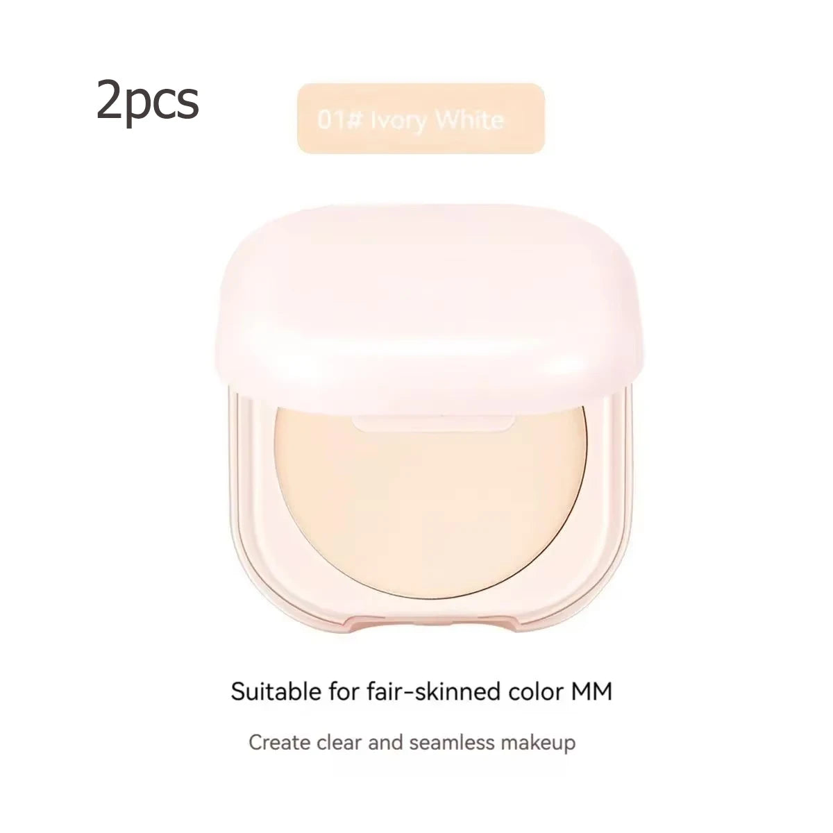 Polvo Compacto Setting Powder con Espejo – Control de Grasa y Piel Luminosa