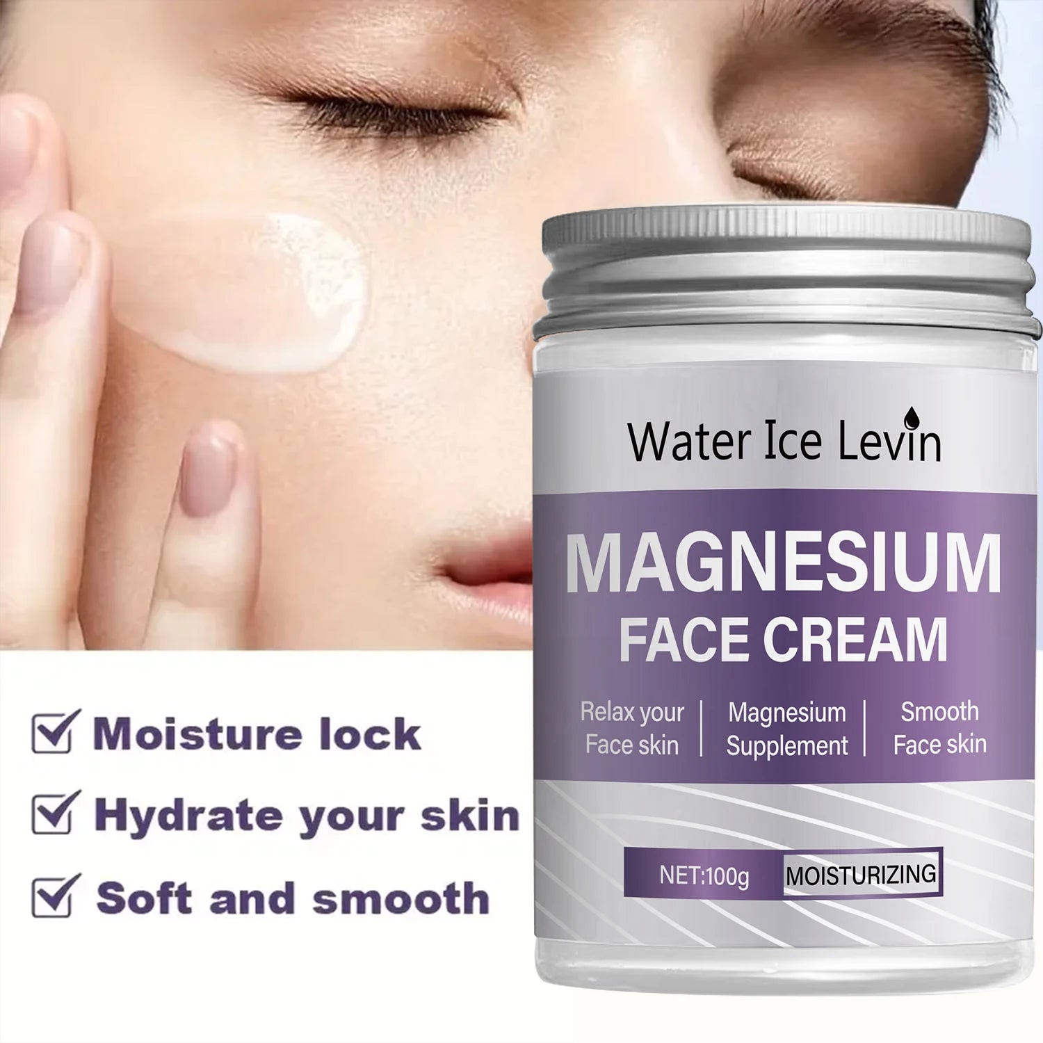 Crema Facial de Magnesio – Hidratación Profunda y Antiedad