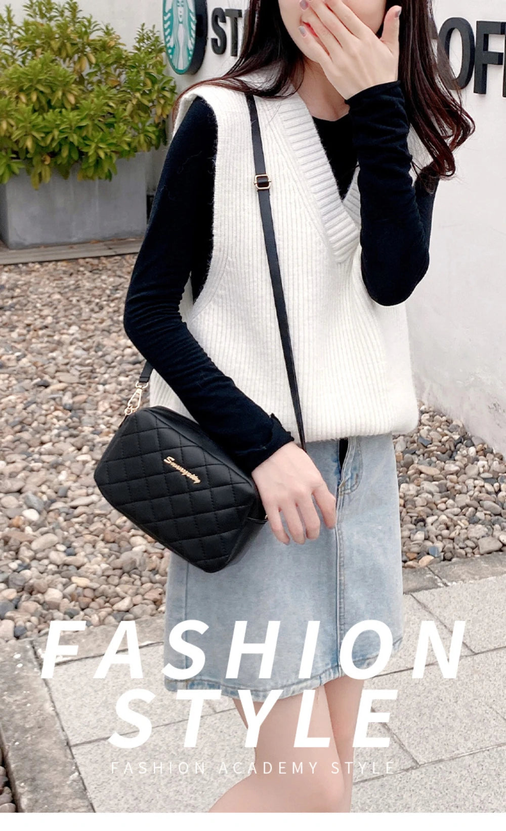 Bolso Acolchado Mini Crossbody