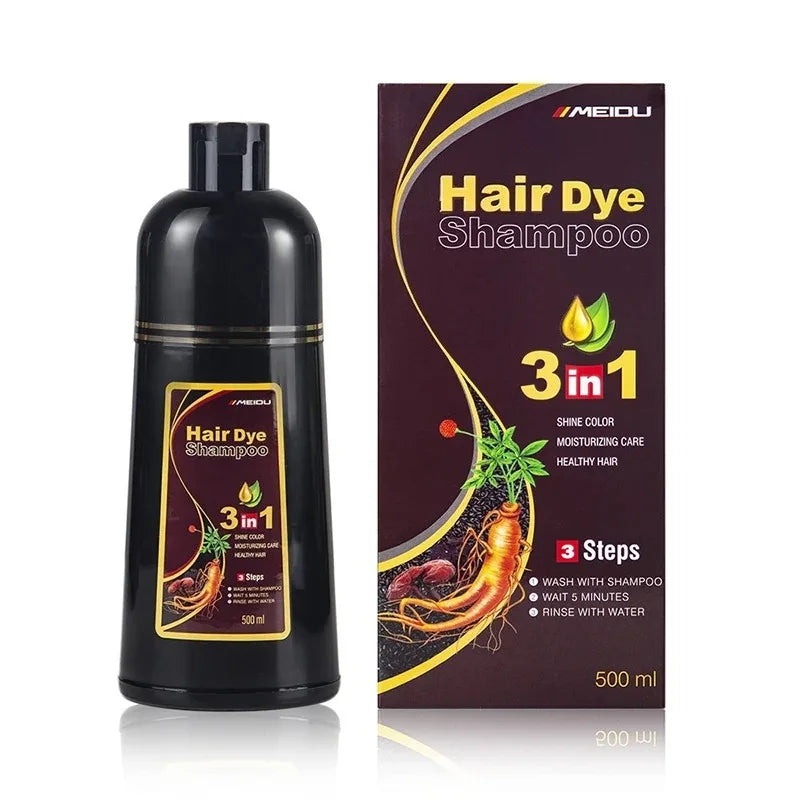 "Shampoo Tinte Instantáneo 3en1 Cubre Canas"