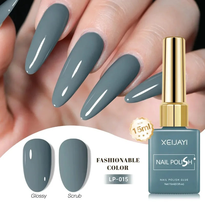 Esmalte Gel Semipermanente Multicolor – Efecto Hielo/Transparente.