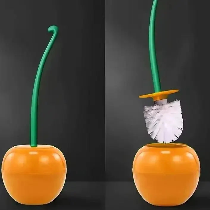Cepillo para Baño Diseño Cereza — Soporte Decorativo para WC
