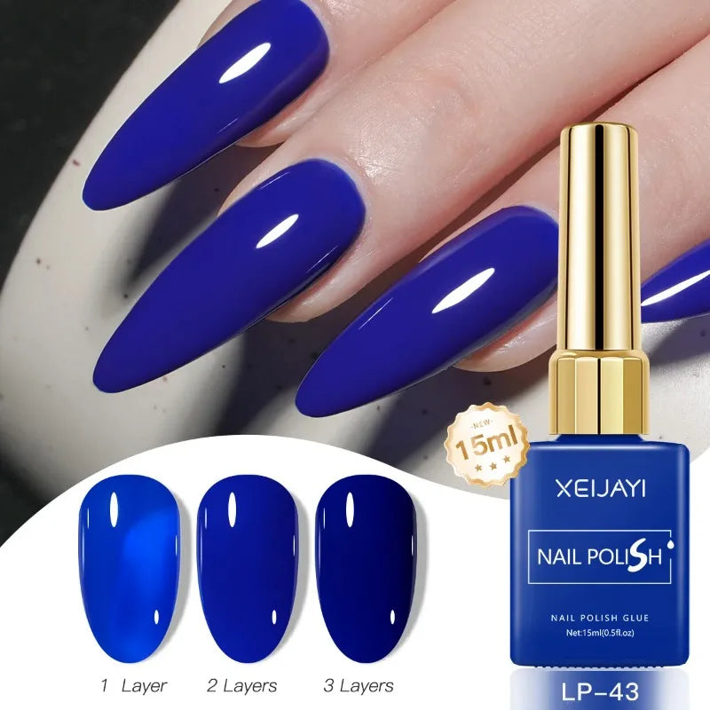 Esmalte Gel Semipermanente Multicolor – Efecto Hielo/Transparente.