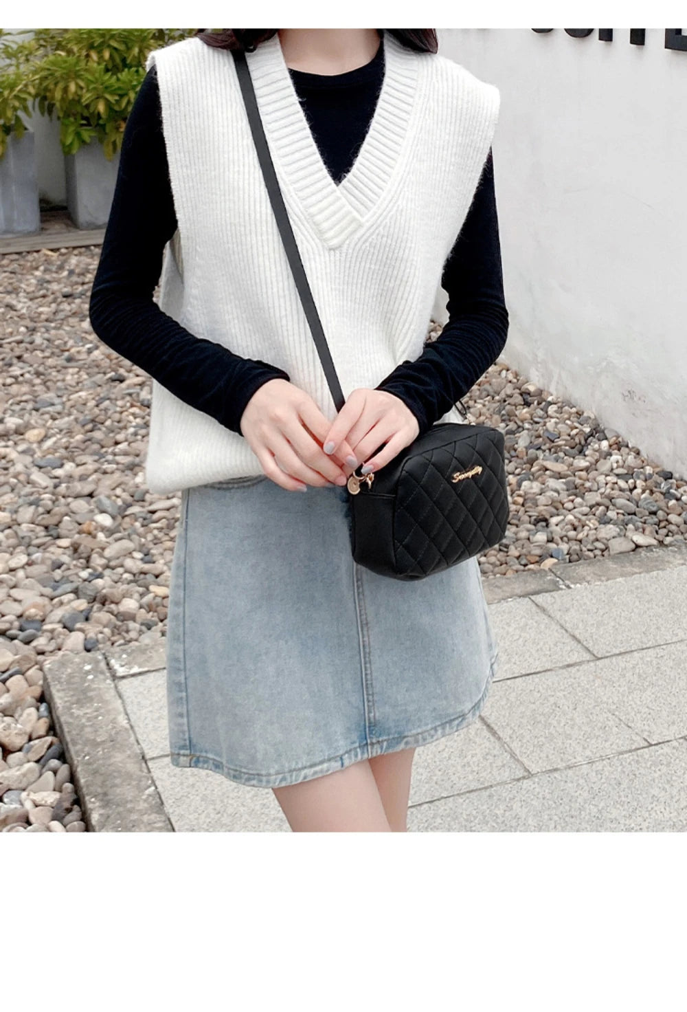 Bolso Acolchado Mini Crossbody