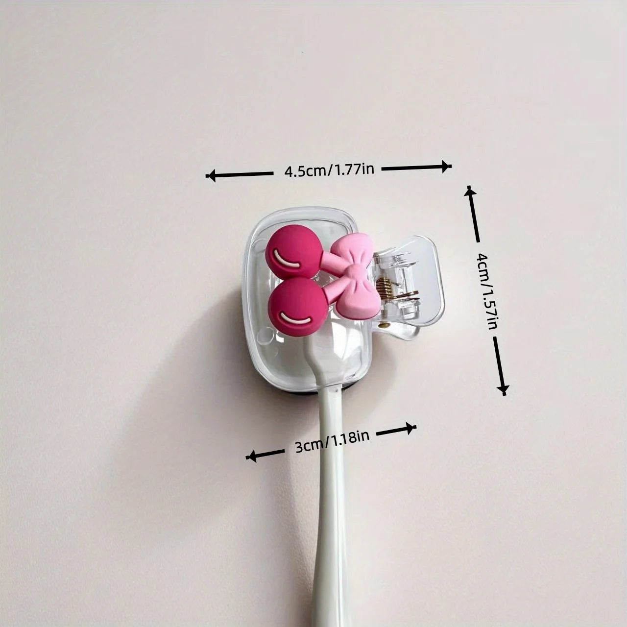 Funda de Viaje para Cepillo de Dientes Antibacterial – Cereza