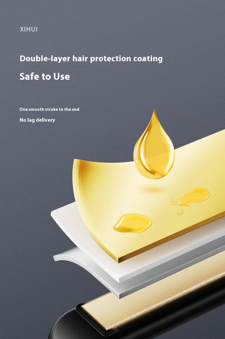 Plancha y Rizador 2 en 1 Mini – Cerámica de Calentamiento Rápido 140-220°C, Portátil para Cabello Corto
