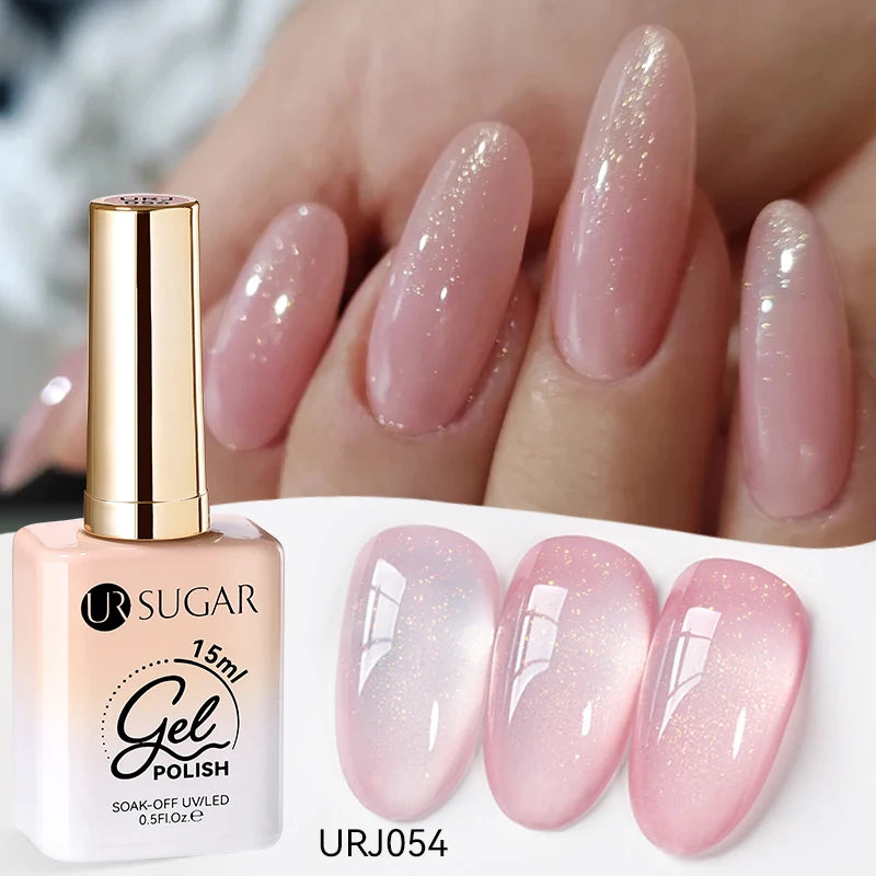 Esmalte Gel Semipermanente Jelly Nude — Set de Colores Nude