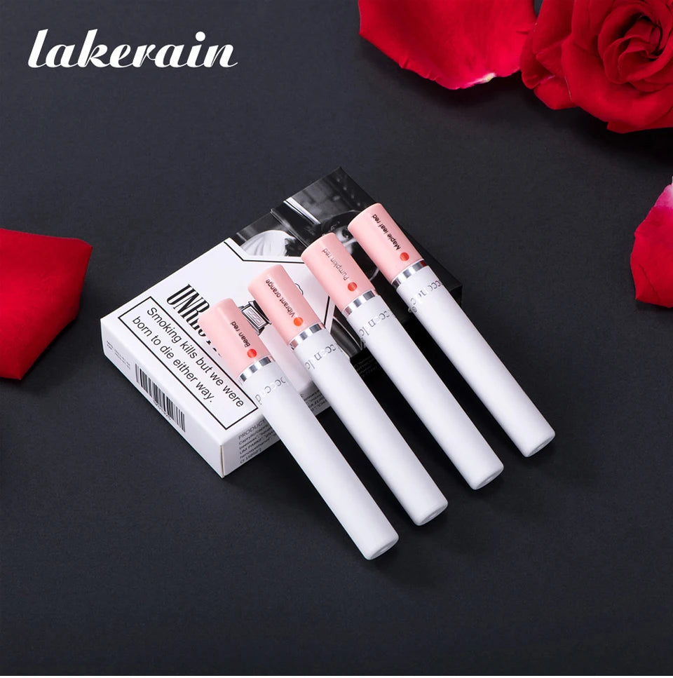 Set de 4 Labiales Mate Larga Duración – Resistente al Agua