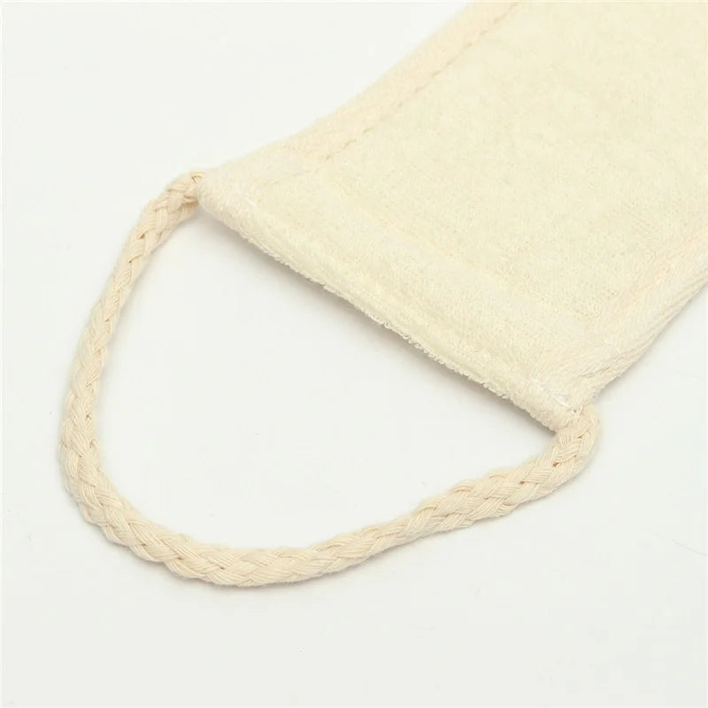 "Cinturón Exfoliante Corporal Natural – Limpieza Profunda para Espalda"