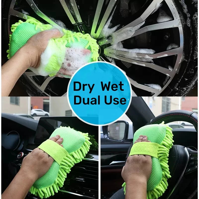 Guante Esponja Microfibra para Lavado de Auto
