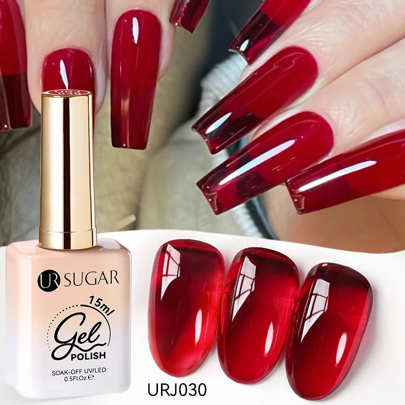 Esmalte Gel Semipermanente Jelly Nude — Set de Colores Nude
