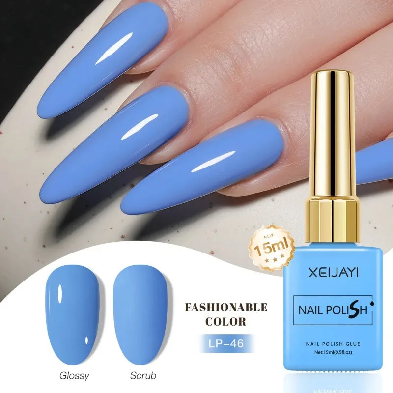Esmalte Gel Semipermanente Multicolor – Efecto Hielo/Transparente.