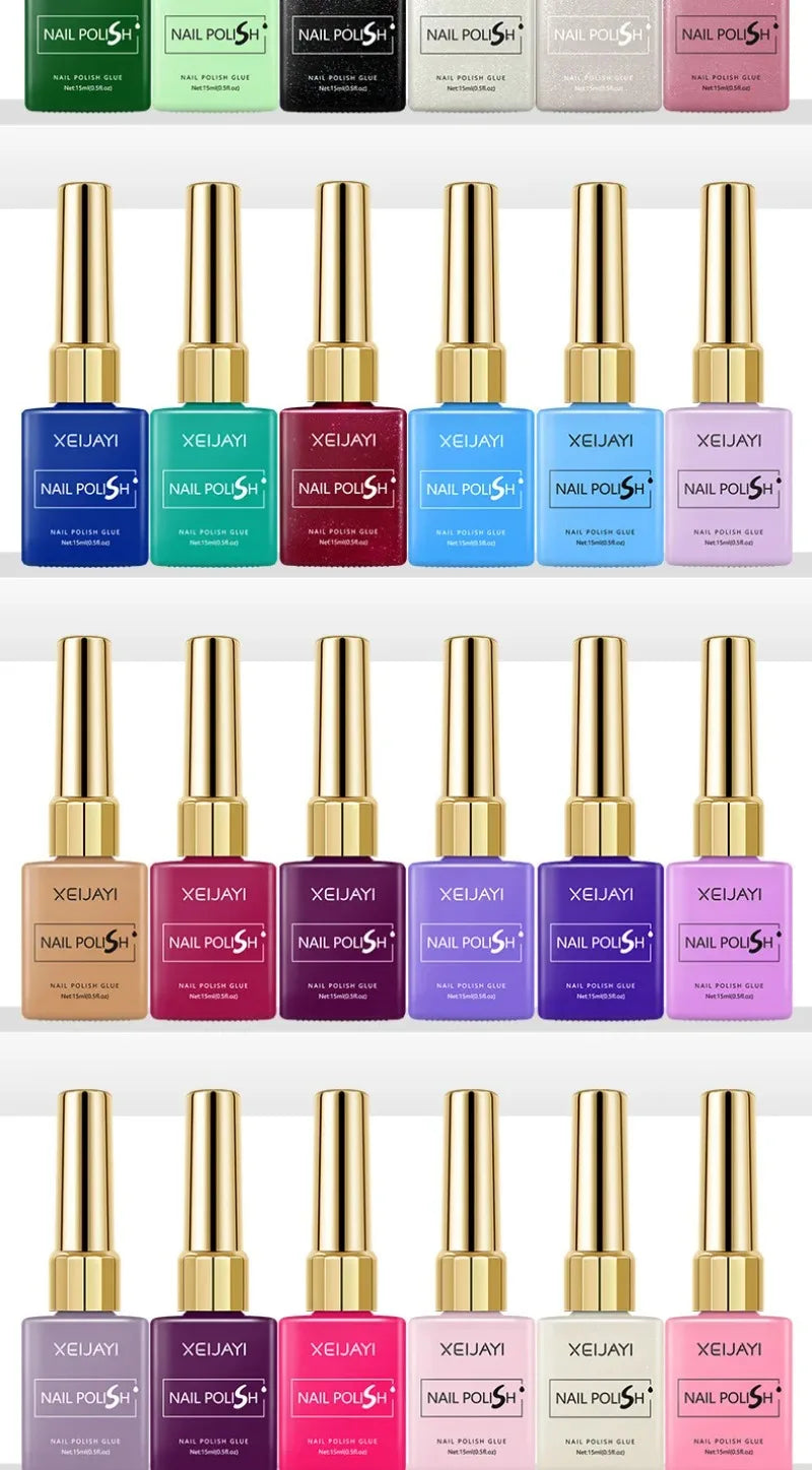 Esmalte Gel Semipermanente Multicolor – Efecto Hielo/Transparente.
