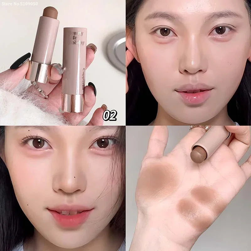 Stick Contour 3D Hidratante – Efecto Sedoso, Larga Duración, Mate Natural para Nariz y Sombreado