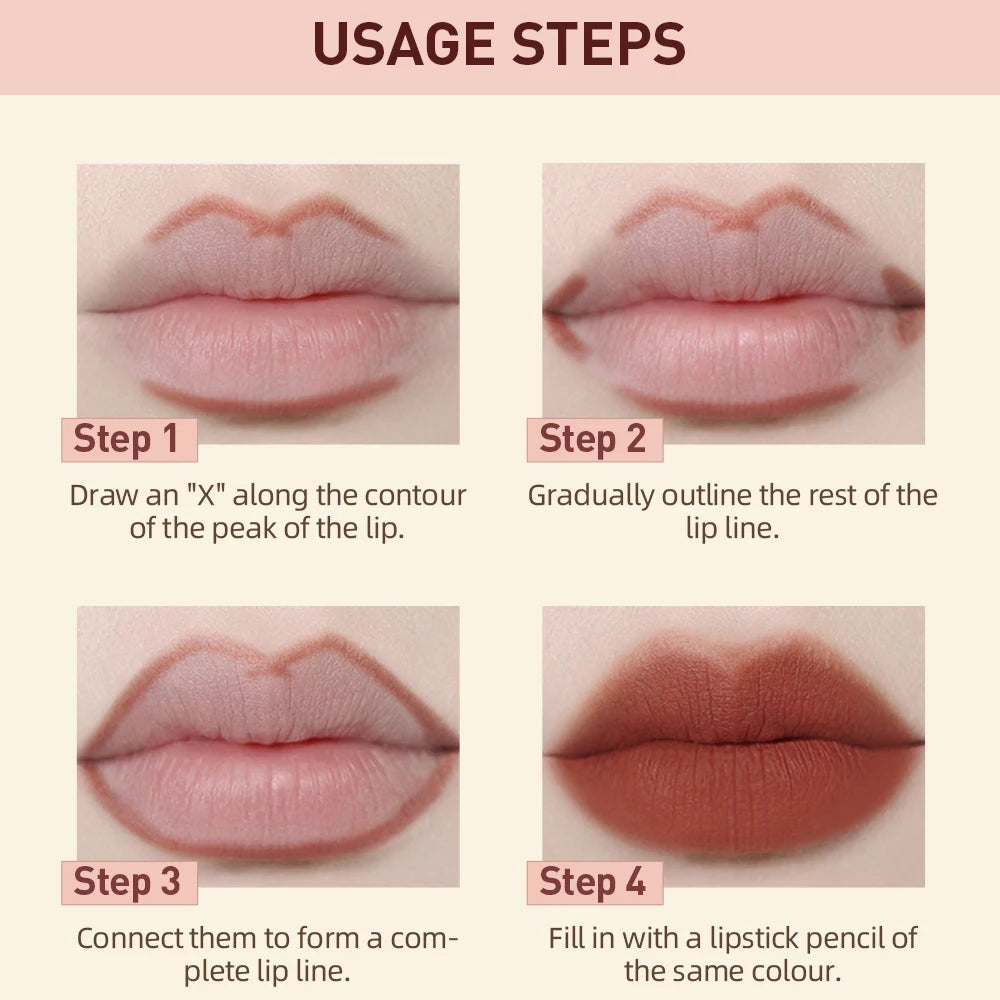 Set Lipliner + Labial Mate Nude QIBEST.