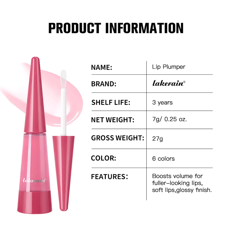 Lakerain Lip Plumper – Gloss Voluminizador de Labios con Hidratación Profunda