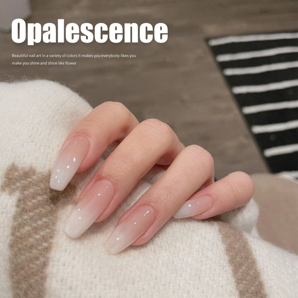 Esmalte Gel Blanco Lechoso Efecto Pudín – Color UV Puro, para Uñas Profesionales y DIY 15ml