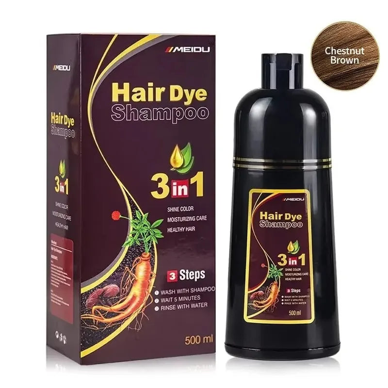 "Shampoo Tinte Instantáneo 3en1 Cubre Canas"