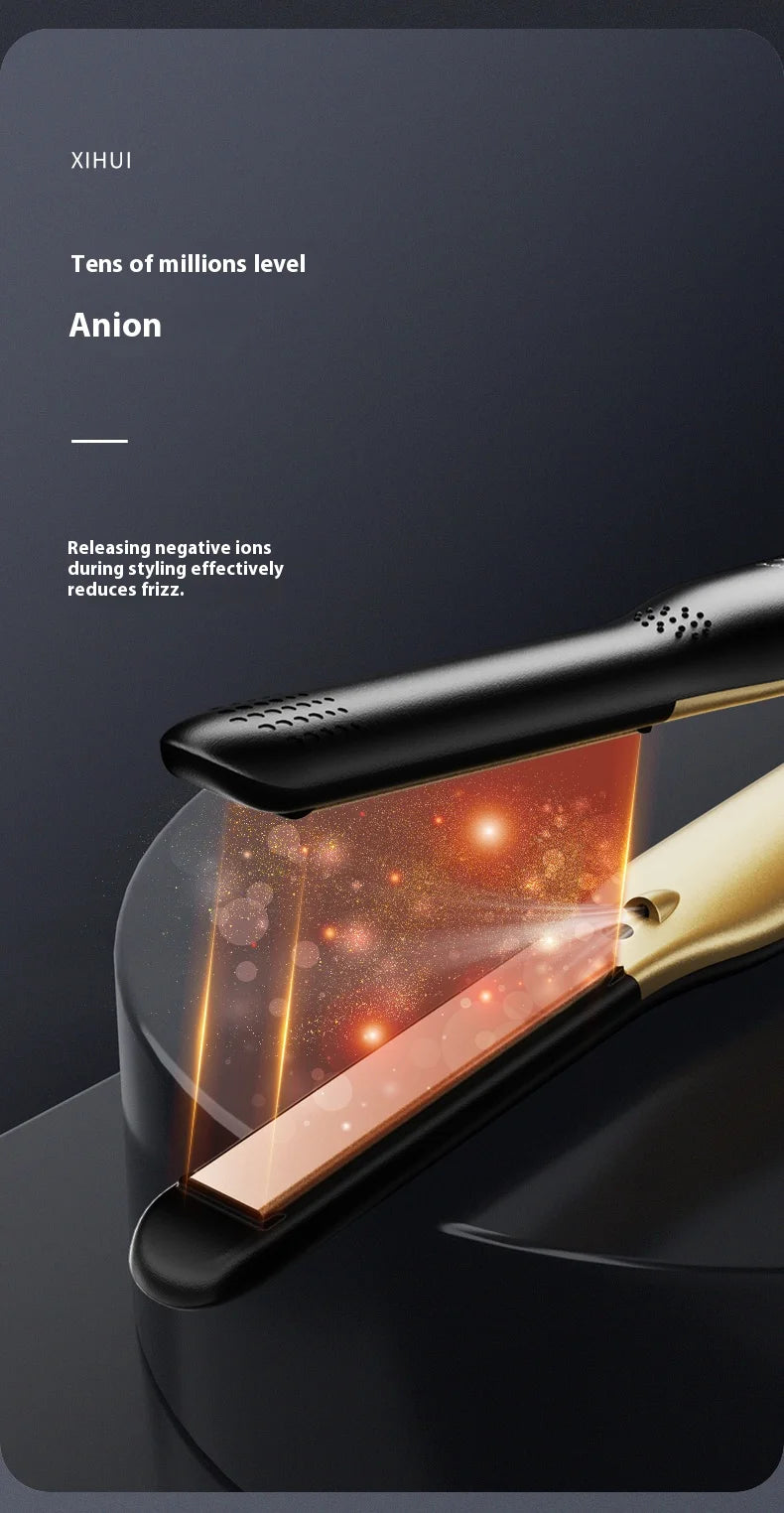 Plancha y Rizador 2 en 1 Mini – Cerámica de Calentamiento Rápido 140-220°C, Portátil para Cabello Corto