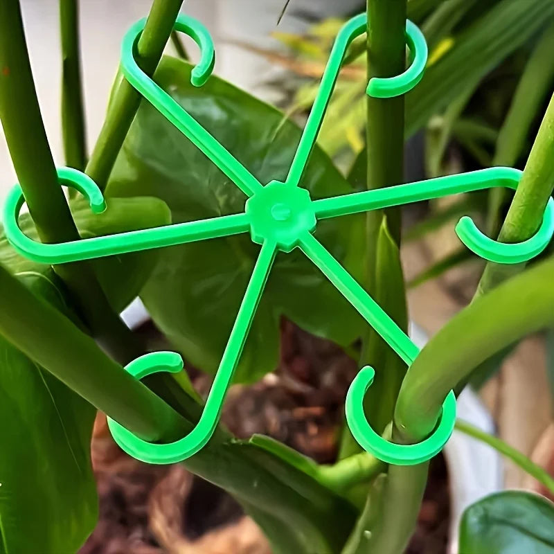 Set de 4 Sujetadores para Tallos de Plantas — Soporte Flexible para Jardín