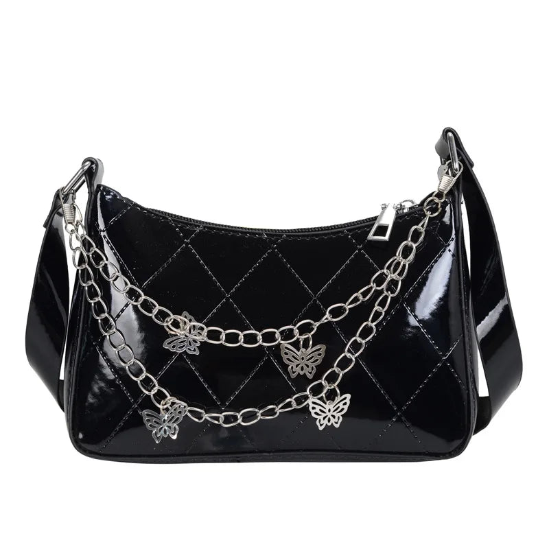 Bolso Nocturna con Cadenas Y mariposas.