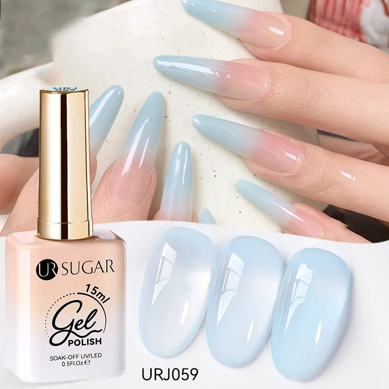 Esmalte Gel Semipermanente Jelly Nude — Set de Colores Nude