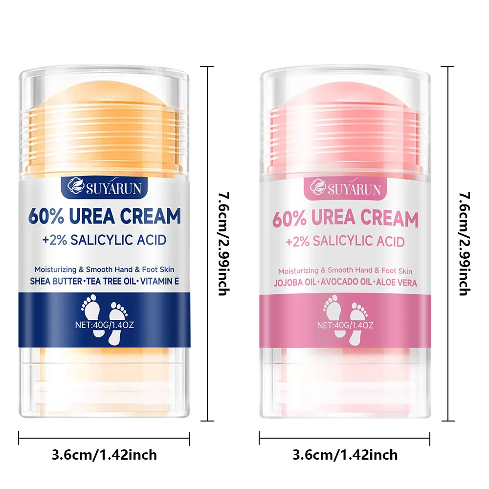 Barra Exfoliante para Pies con Urea 60% – Repara Talones Agrietados, Hidratación Profunda