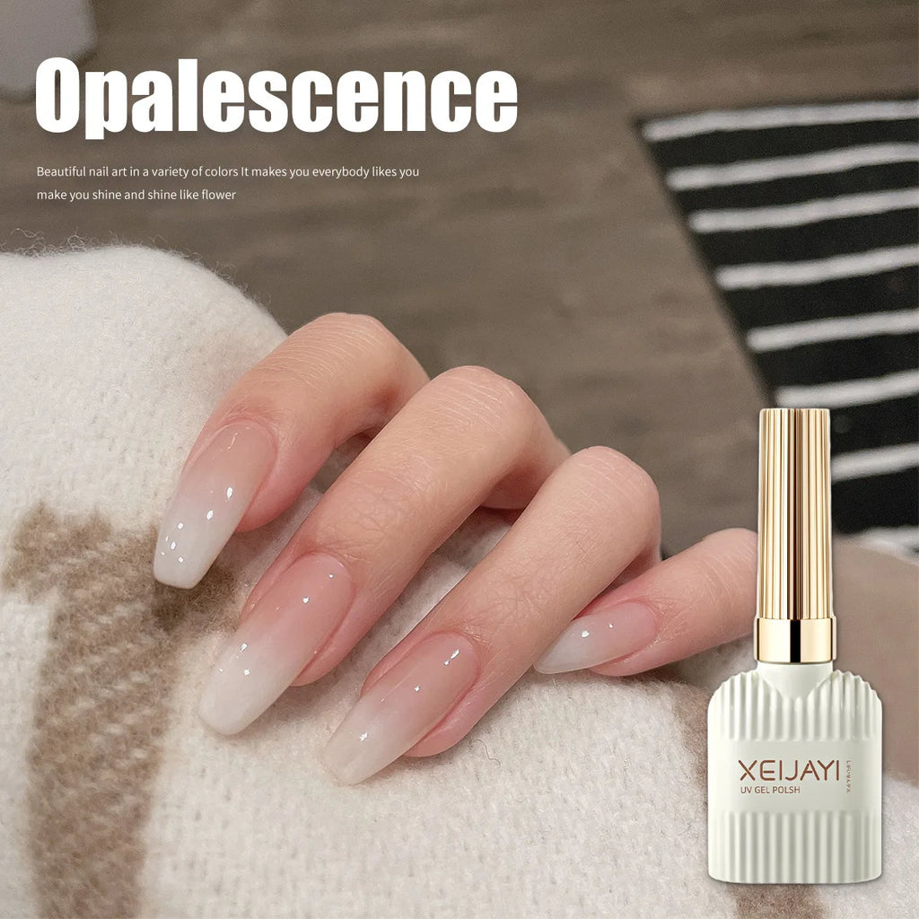 Esmalte Gel Blanco Lechoso Efecto Pudín – Color UV Puro, para Uñas Profesionales y DIY 15ml