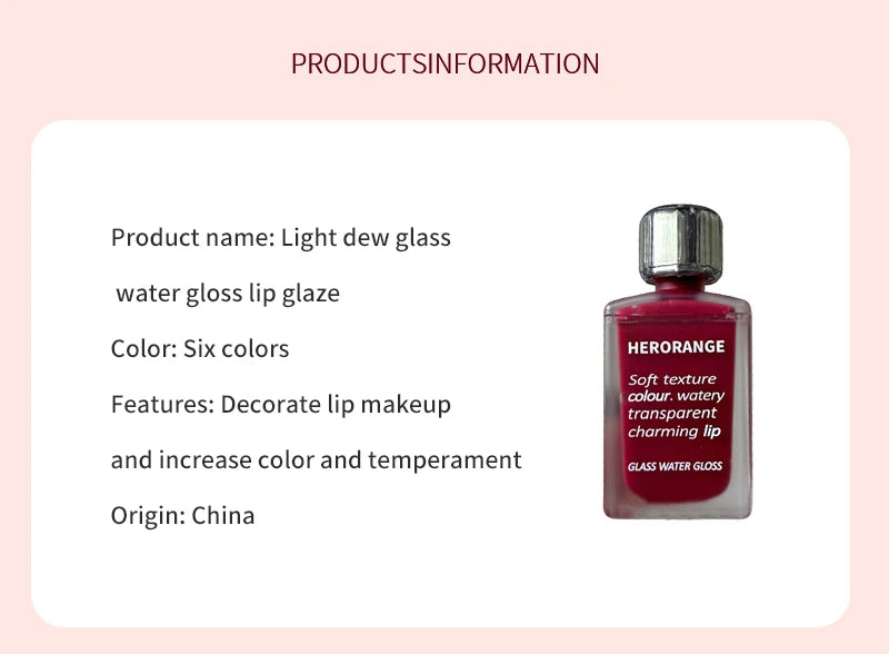 Lip Lacquer Efecto Cristal HERORANGE.