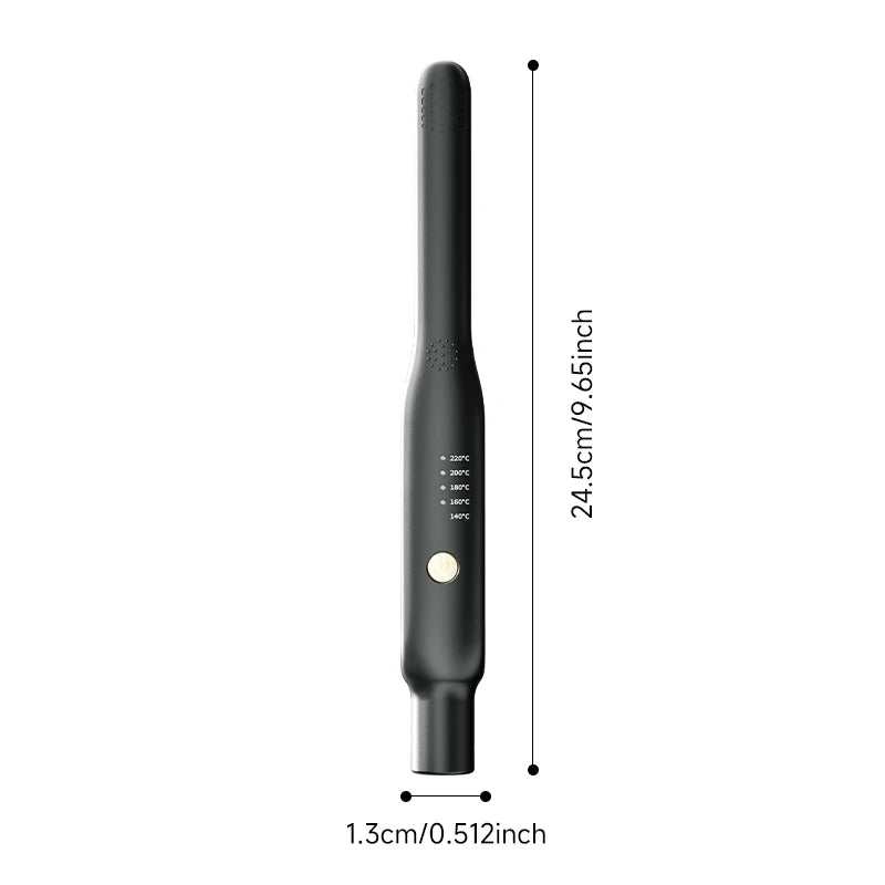 Plancha y Rizador 2 en 1 Mini – Cerámica de Calentamiento Rápido 140-220°C, Portátil para Cabello Corto