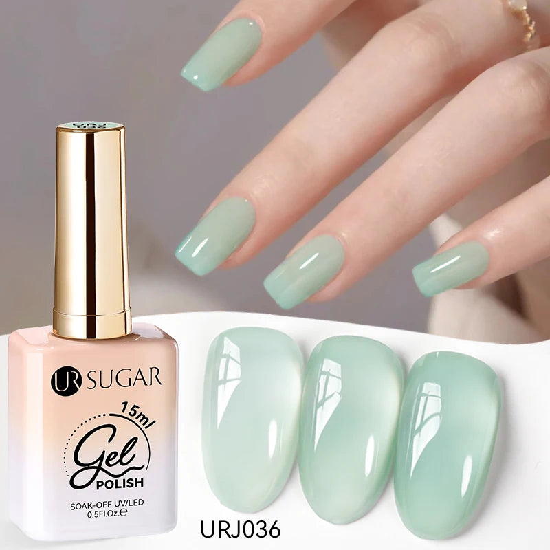 Esmalte Gel Semipermanente Jelly Nude — Set de Colores Nude