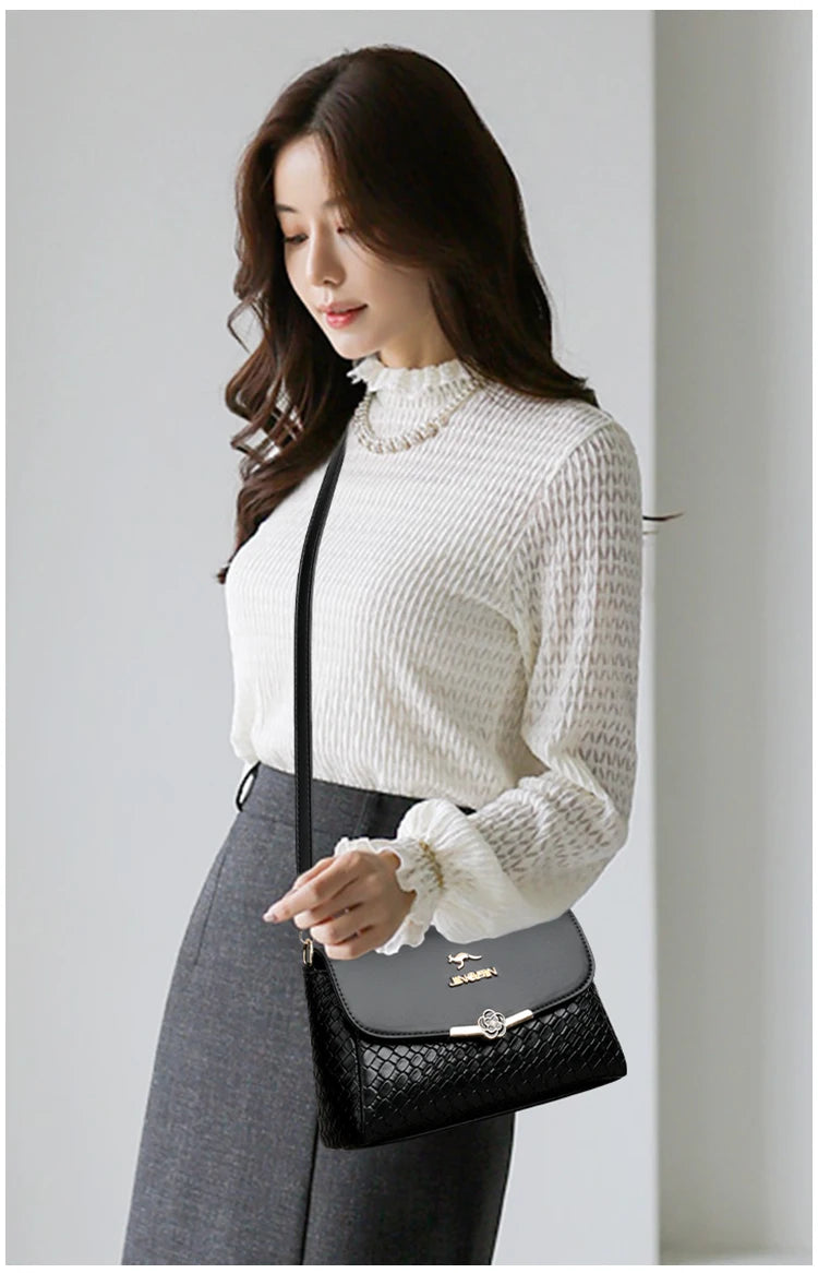 Bolso Retro Solapa Tejido