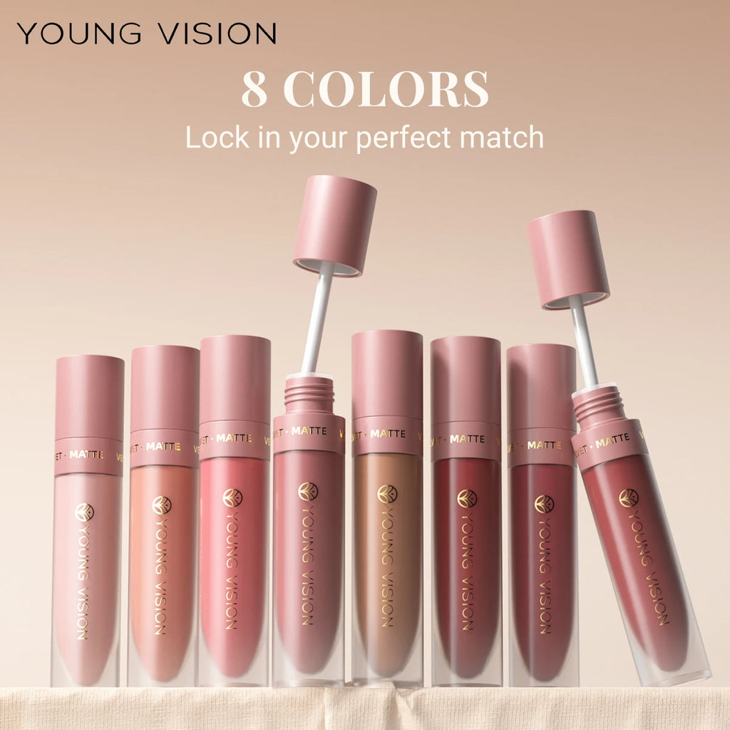 Labial Líquido Mate DUNUF 8 Colores.