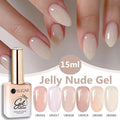 Esmalte Gel Semipermanente Jelly Nude — Set de Colores Nude