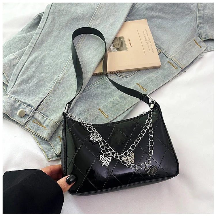 Bolso Nocturna con Cadenas Y mariposas.