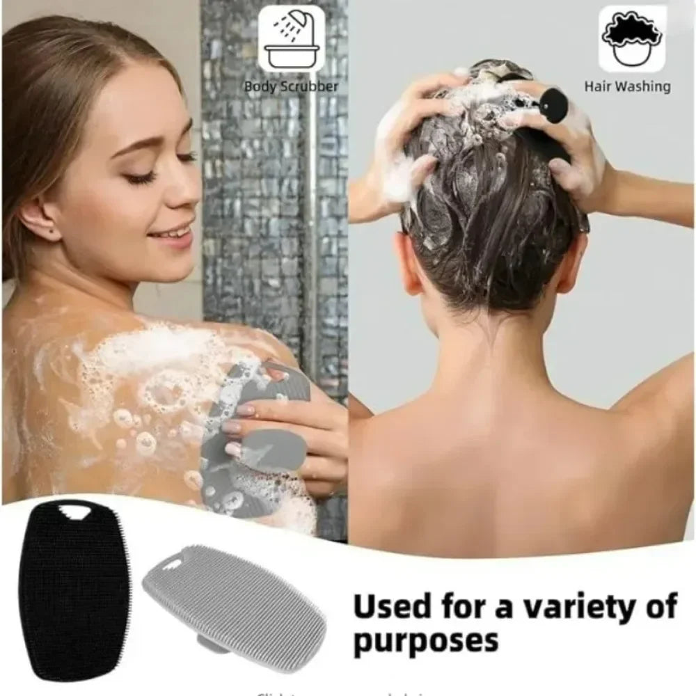Cepillo Exfoliante de Silicona Suave para Cuerpo – Limpieza Profunda y Antideslizante.