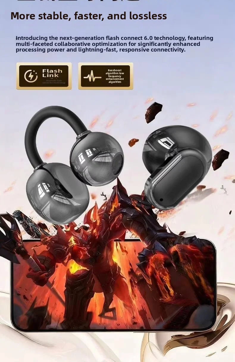 Audífonos Bluetooth con Estuche de Carga — Larga Duración