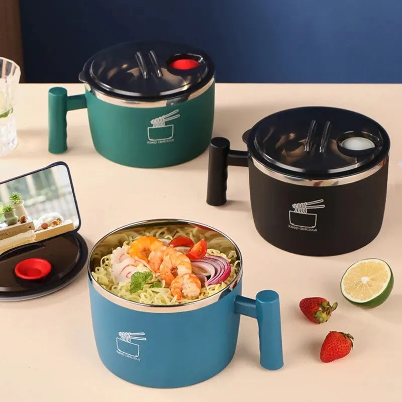 Mini Olla Ramen de Acero Inoxidable con Asa 🍜