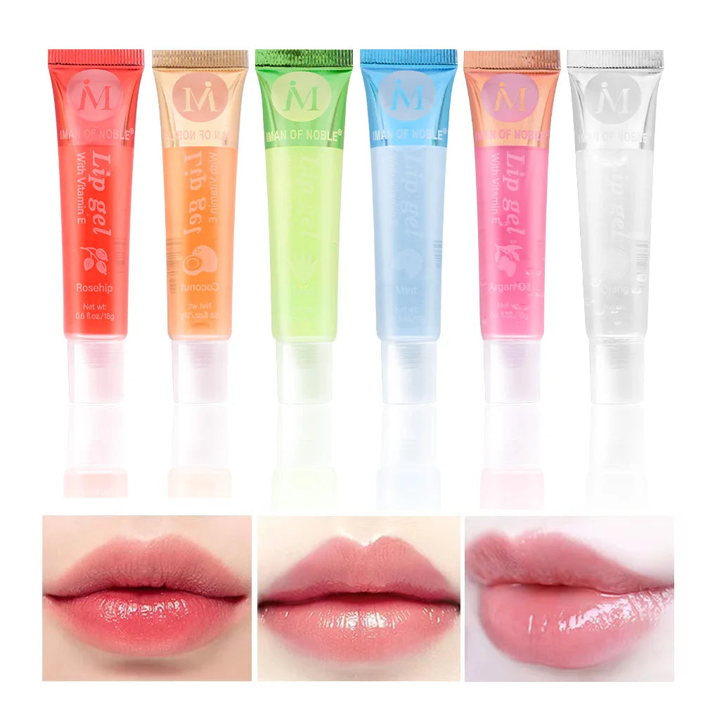 Set de 6 Glosses Labiales Frutales Hidratantes – Brillo Efecto Agua