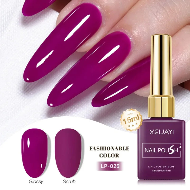 Esmalte Gel Semipermanente Multicolor – Efecto Hielo/Transparente.