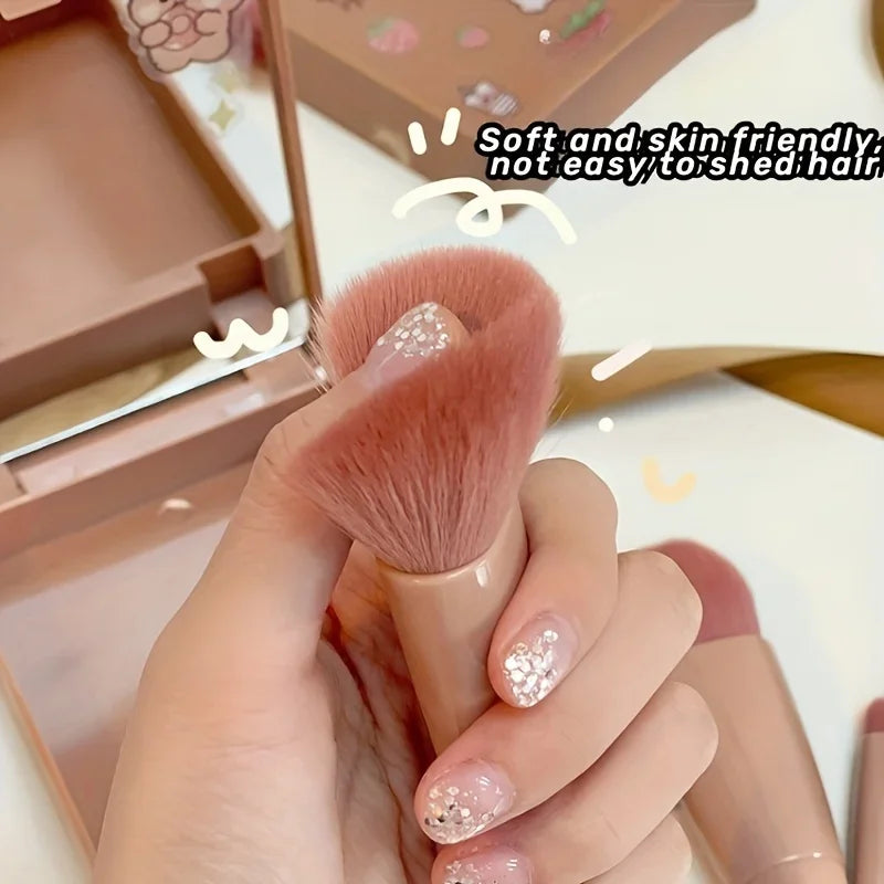 Título:
Set de Brochas de Maquillaje Portátil 5 Piezas con Espejo – Kit de Viaje Plegable