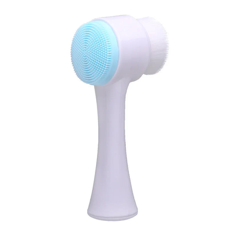 Cepillo Facial 3D de Silicona – Limpieza Profunda y Exfoliación Suave