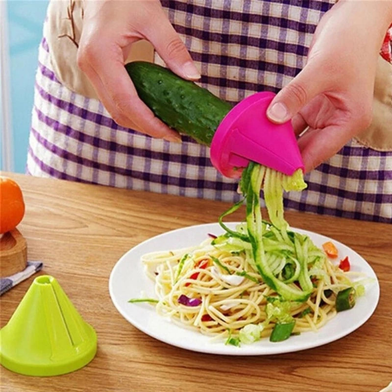 Cortador Espiral de Verduras 3 en 1 — Pelador, Rallador y Espiralizador