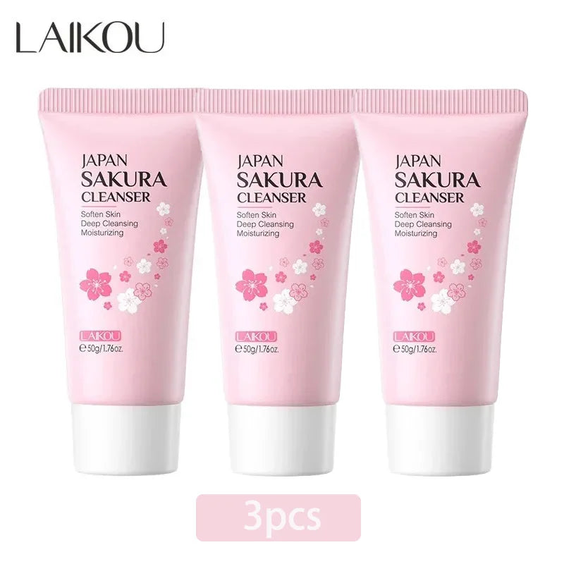 Limpiador Facial Sakura – Espuma Purificante con Flor de Cerezo 50g