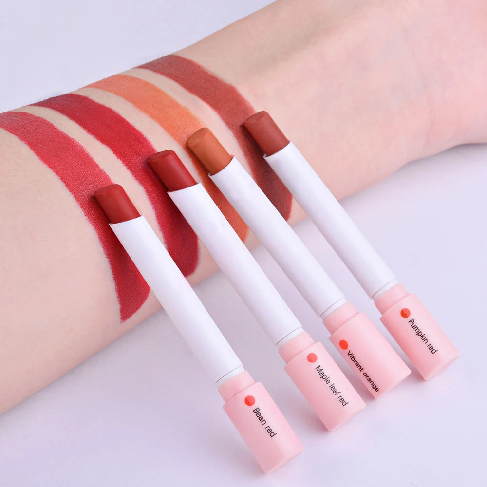Set de 4 Labiales Mate Larga Duración – Resistente al Agua