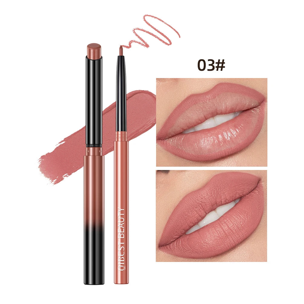 Set Lipliner + Labial Mate Nude QIBEST.