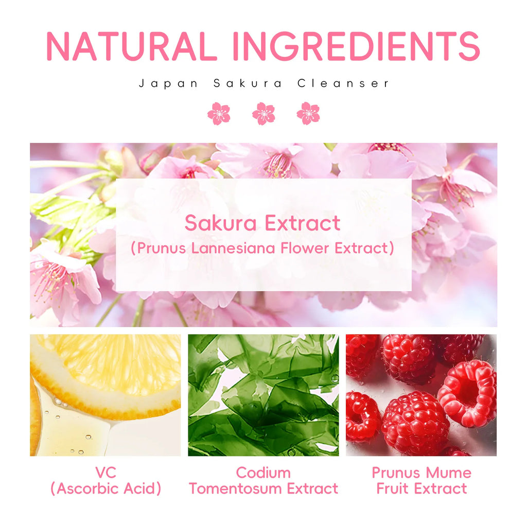 Limpiador Facial Sakura – Espuma Purificante con Flor de Cerezo 50g