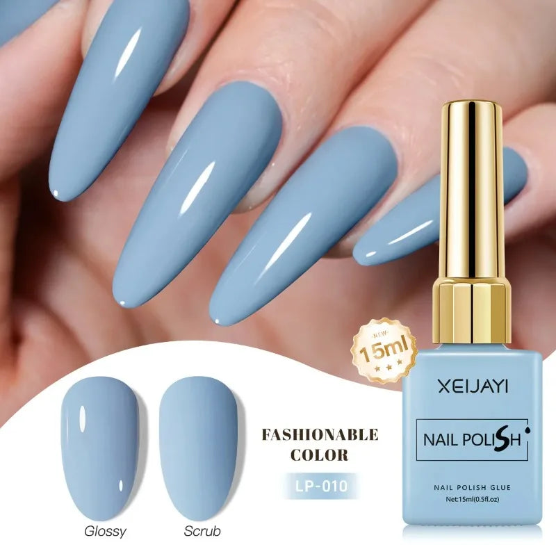 Esmalte Gel Semipermanente Multicolor – Efecto Hielo/Transparente.